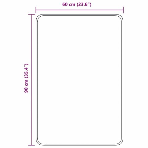 VidaXL Mata łazienkowa antypoślizgowa Turkusowy 60 x 90 cm PP