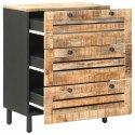 KOMODA Z DREWNA MANGO 3 SZUFLADY INDUSTRIALNA 60X33X75 CM