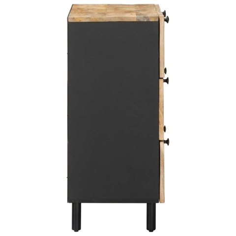KOMODA Z DREWNA MANGO 3 SZUFLADY INDUSTRIALNA 60X33X75 CM