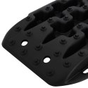 VidaXL Deska trakcyjna 2 pcs Czarny 57,5x30,5x5,5 cm Wzmocniony nylon