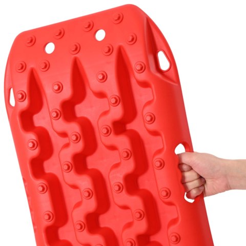VidaXL Deska trakcyjna 2 pcs czerwony 57,5 x 30,5 x 5,5 cm