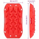 VidaXL Deska trakcyjna 2 pcs czerwony 57,5 x 30,5 x 5,5 cm