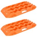 VidaXL Deska trakcyjna 2 pcs pomarańczowy 57,5x30,5x5,5 cm