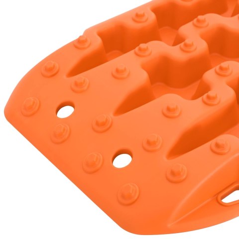 VidaXL Deska trakcyjna 2 pcs pomarańczowy 57,5x30,5x5,5 cm