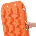 VidaXL Deska trakcyjna 2 pcs pomarańczowy 57,5x30,5x5,5 cm