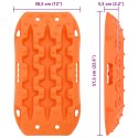 VidaXL Deska trakcyjna 2 pcs pomarańczowy 57,5x30,5x5,5 cm