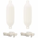 FENDERY ŁODZI 2 SZT. Ø 11 X 40 CM BIAŁY PVC