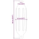 VidaXL Fendery łodzi 2 szt. Ø 16 x 58 cm Czarny PVC