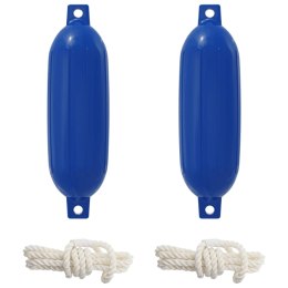 VidaXL Fendery łodzi 2 szt. Ø 16 x 58 cm niebieski PVC