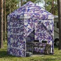 GARAŻ POP-UP Z 4 ŚCIANAMI 2 X 2 M NIEBIESKI KAMUFLAŻ