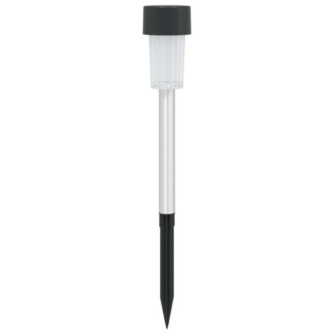VidaXL Lampy solarnie zasilane z ostrzem do ziemi 12 pcs Ciepła biel
