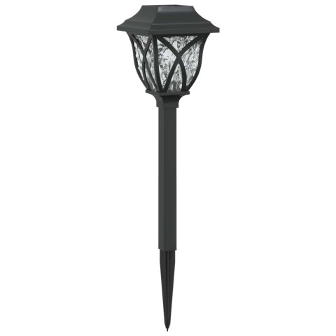 VidaXL Lampy solarnie zasilane z ostrzem do ziemi 12 pcs Ciepła biel