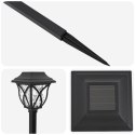 VidaXL Lampy solarnie zasilane z ostrzem do ziemi 12 pcs Ciepła biel