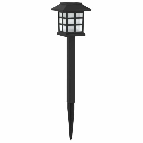 VidaXL Lampy solarnie zasilane z ostrzem do ziemi 12 pcs Ciepła biel