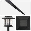 VidaXL Lampy solarnie zasilane z ostrzem do ziemi 12 pcs Ciepła biel