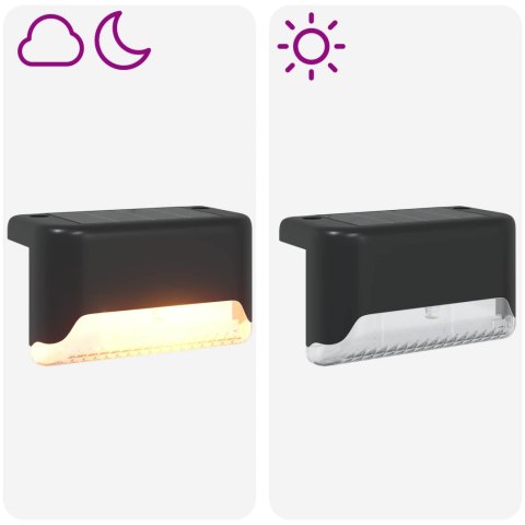 VidaXL Lampy solarnie zasilane z ostrzem do ziemi 12 pcs Ciepła biel