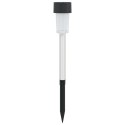 VidaXL Lampy solarnie zasilane z ostrzem do ziemi 24 pcs Ciepła biel