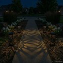 VidaXL Lampy solarnie zasilane z ostrzem do ziemi 4 pcs Ciepła biel PP