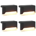 VidaXL Lampy solarnie zasilane z ostrzem do ziemi 4 pcs Ciepła biel