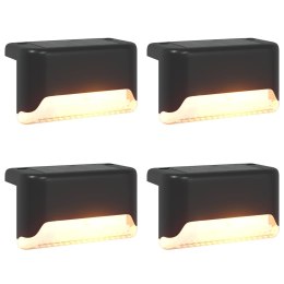 VidaXL Lampy solarnie zasilane z ostrzem do ziemi 4 pcs Ciepła biel