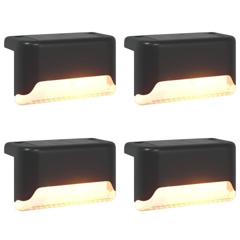 VidaXL Lampy solarnie zasilane z ostrzem do ziemi 4 pcs Ciepła biel