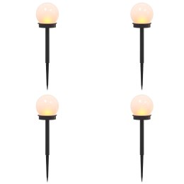 VidaXL Lampy solarnie zasilane z ostrzem do ziemi 4 pcs Ciepła biel