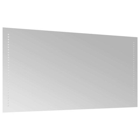 VidaXL Lustro łazienkowe LED przezroczysty 100 x 50 cm szkło hartowane