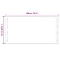 VidaXL Lustro łazienkowe LED przezroczysty 100 x 50 cm szkło hartowane