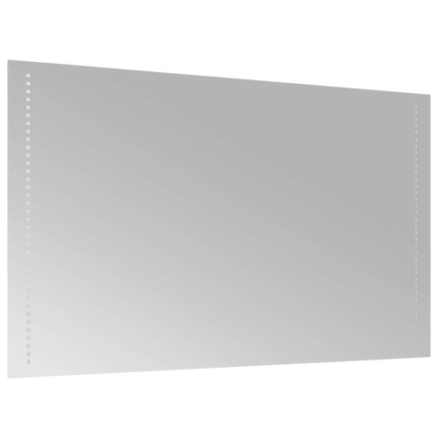 VidaXL Lustro łazienkowe LED przezroczysty 100 x 60 cm szkło hartowane