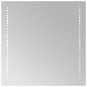 VidaXL Lustro łazienkowe LED przezroczysty 50 x 50 cm szkło hartowane