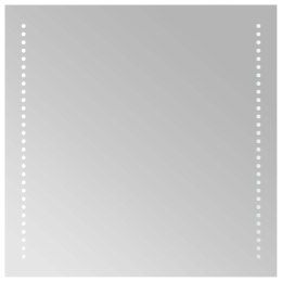 VidaXL Lustro łazienkowe LED przezroczysty 50 x 50 cm szkło hartowane
