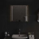 VidaXL Lustro łazienkowe LED przezroczysty 50 x 50 cm szkło hartowane