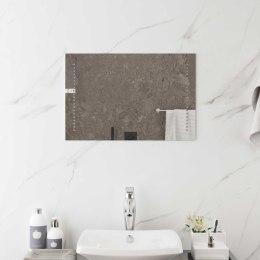 VidaXL Lustro łazienkowe LED przezroczysty 60 x 40 cm szkło hartowane