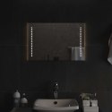 VidaXL Lustro łazienkowe LED przezroczysty 60 x 40 cm szkło hartowane