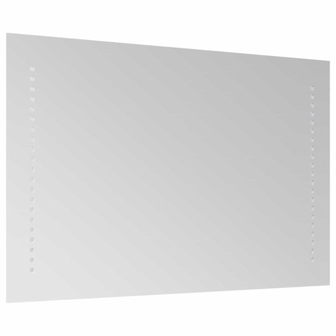 VidaXL Lustro łazienkowe LED przezroczysty 60 x 40 cm szkło hartowane
