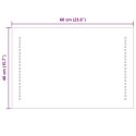 VidaXL Lustro łazienkowe LED przezroczysty 60 x 40 cm szkło hartowane