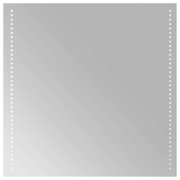 VidaXL Lustro łazienkowe LED przezroczysty 60 x 60 cm szkło hartowane