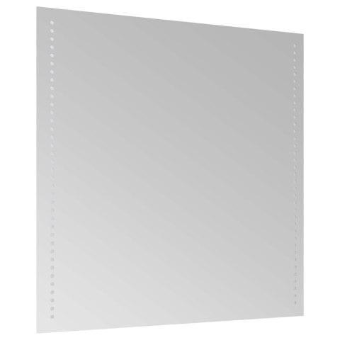 VidaXL Lustro łazienkowe LED przezroczysty 60 x 60 cm szkło hartowane