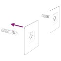 VidaXL Lustro łazienkowe LED przezroczysty 60 x 60 cm szkło hartowane