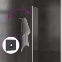 VidaXL Lustro łazienkowe LED przezroczysty 60 x 60 cm szkło hartowane