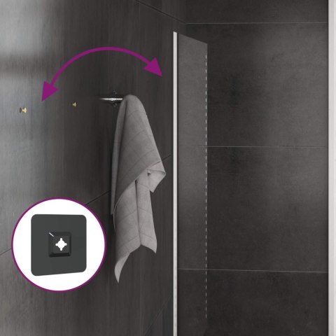 VidaXL Lustro łazienkowe LED przezroczysty 60 x 60 cm szkło hartowane