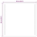 VidaXL Lustro łazienkowe LED przezroczysty 60 x 60 cm szkło hartowane