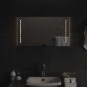 VidaXL Lustro łazienkowe LED przezroczysty 70 x 40 cm szkło hartowane