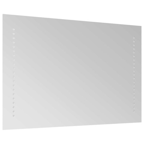 VidaXL Lustro łazienkowe LED przezroczysty 70 x 40 cm szkło hartowane