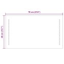 VidaXL Lustro łazienkowe LED przezroczysty 70 x 40 cm szkło hartowane