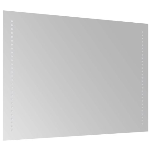 VidaXL Lustro łazienkowe LED przezroczysty 70 x 50 cm szkło hartowane