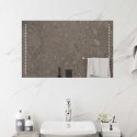 VidaXL Lustro łazienkowe LED przezroczysty 80 x 50 cm szkło hartowane
