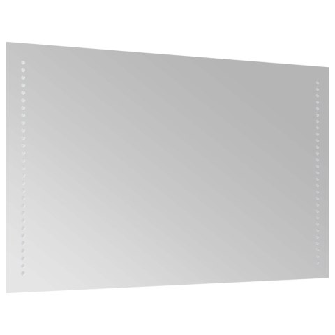 VidaXL Lustro łazienkowe LED przezroczysty 80 x 50 cm szkło hartowane