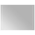 VidaXL Lustro łazienkowe LED przezroczysty 80 x 60 cm szkło hartowane