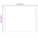 VidaXL Lustro łazienkowe LED przezroczysty 80 x 60 cm szkło hartowane